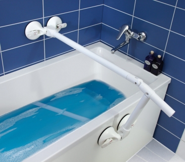 QuattroPower barre d'appui pour la bain - court - avec poignée