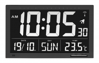 Radio-controled clock with temperature XL
