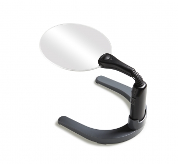 Standing magnifier with LED