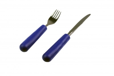 Anti-Slip Cutlery Grip - child blue