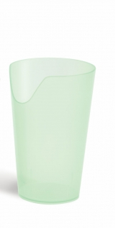 Nose Cut Out Cup - clear green