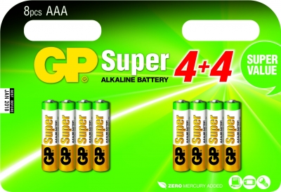 Piles AAA Super Alkaline multipack - 8 piles