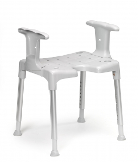 Swift Shower Stool with Armrests - grey