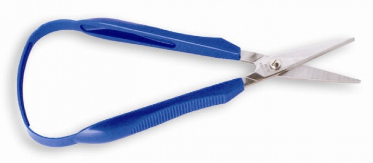 Long Loop Easi Grip Scissors Round End Blades : self opening for arthritis