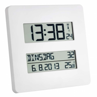 Radio-controlled clock with temperature