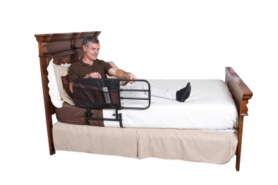Adjustable Bed Rail with Pouch
