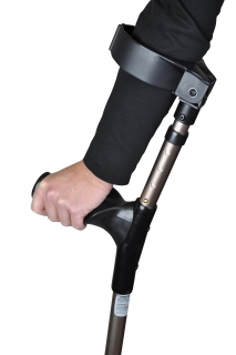 Comfort Grip Adjustable Crutches - bronze