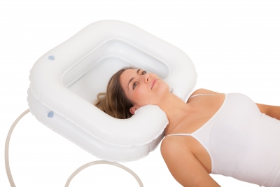 Deluxe inflatable shampoo basin