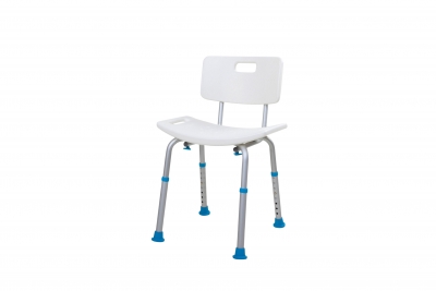 Contour shower stool - with backrest
