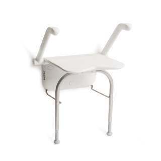 Relax shower seat - with arm supports and supporting legs