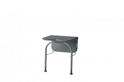 Relax shower seat - Volcan Grey, with supporting legs