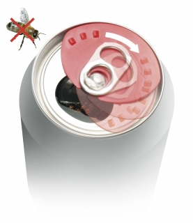 Can-Lock lid for beverage cans