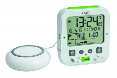 Radio-Controlled Alarm Clock with Vibration Alarm