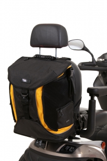 Torba Go sac pour fauteuil roulant & scooter - noir/jaune