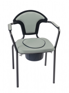 Commode Chair - grey adjustable