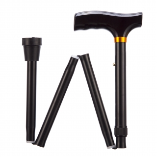 Adjustable Walking Sticks - Folding - black 84 - 94 cm