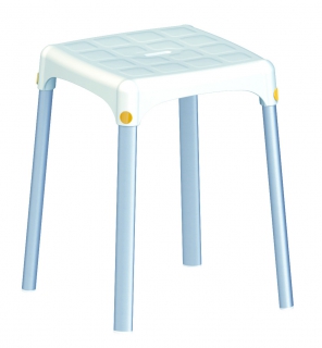 Shower stool – square - fixed height 