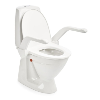 My-Loo raised toilet seat fixed mounting - 2 cm with armrests