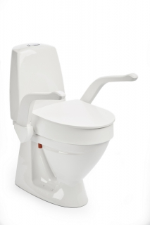 My-Loo raised toilet seat fixed mounting - 10 cm with armrests