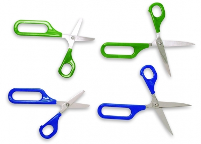 Long Loop Self Opening Scissors - pointed end 75 mm right