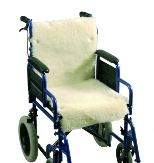 Schapenvacht voor rolstoel - rug / zitting