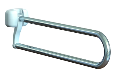Barre d'appui rabattable - acier inoxydable 80 cm