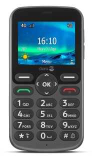 Mobile Phone 5860 4G with talking keys - grey