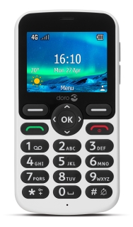 Mobile Phone 5860 4G with talking keys - white