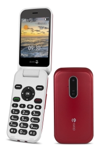 Mobiele telefoon 6620 3G met sprekende toetsen - rood/wit