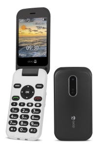 Téléphone mobile 6620 3G avec touches parlantes - noir/blanc