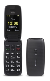 Primo Téléphone mobile 401 2G modèle simple - noir