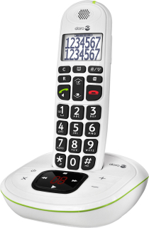 PhoneEasy 115 cordless phone with talking key numbers and answering machine