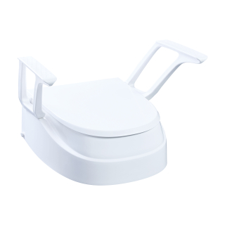 Raised Toilet Seat with Arm Rests