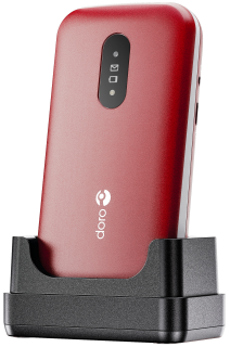 Doro 2820 mobiele telefoon 4G rood/wit