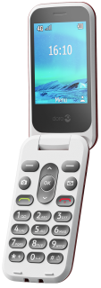 Doro 2880 mobiele telefoon 4G rood/wit