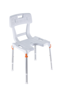 Rectangular Shower chair  - with cut-out & backrest 