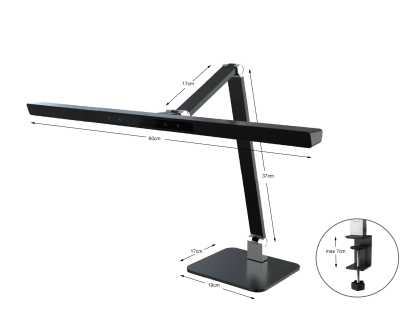 SBR Spectrum zwart Afmetingen