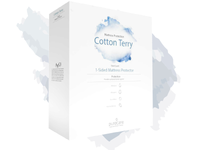 Cotton Terry 1 Sided Mattress Protector  - 90x200x35cm