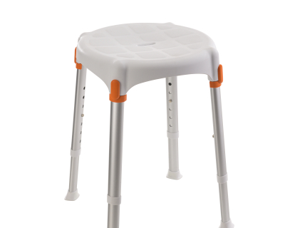 White Round Stool