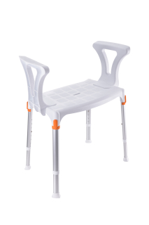 Tabouret de douche rectangulaire  - avec accoudoirs