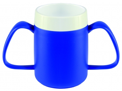 Ergo mug with drink trick - blue