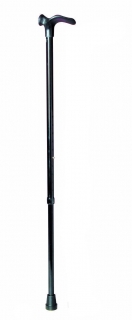 Wandelstok comfortgrip - zwart rechts - 76-99 cm